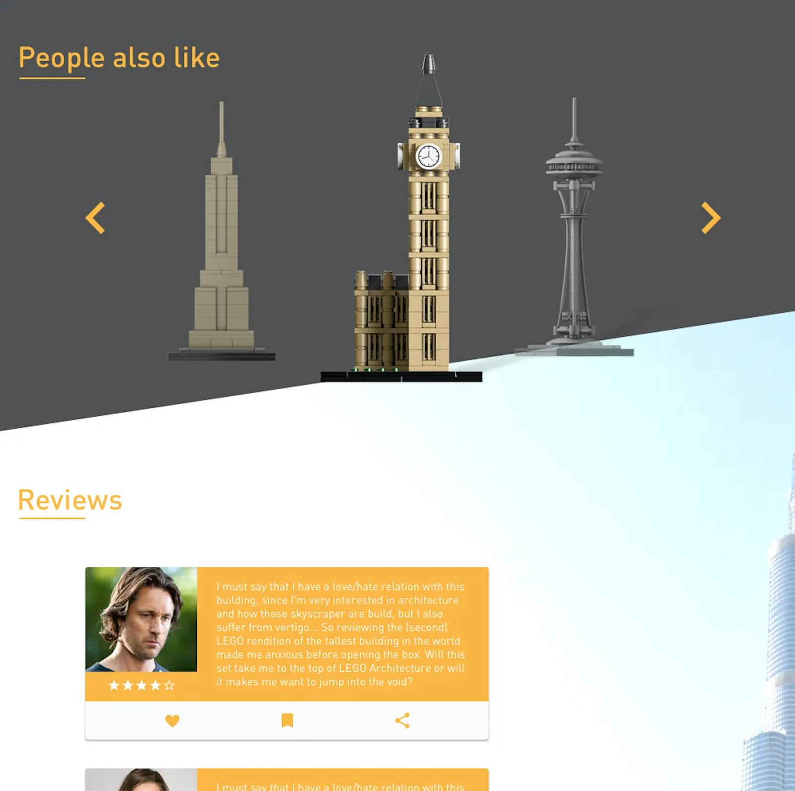 Landing Page LEGO — visual 4