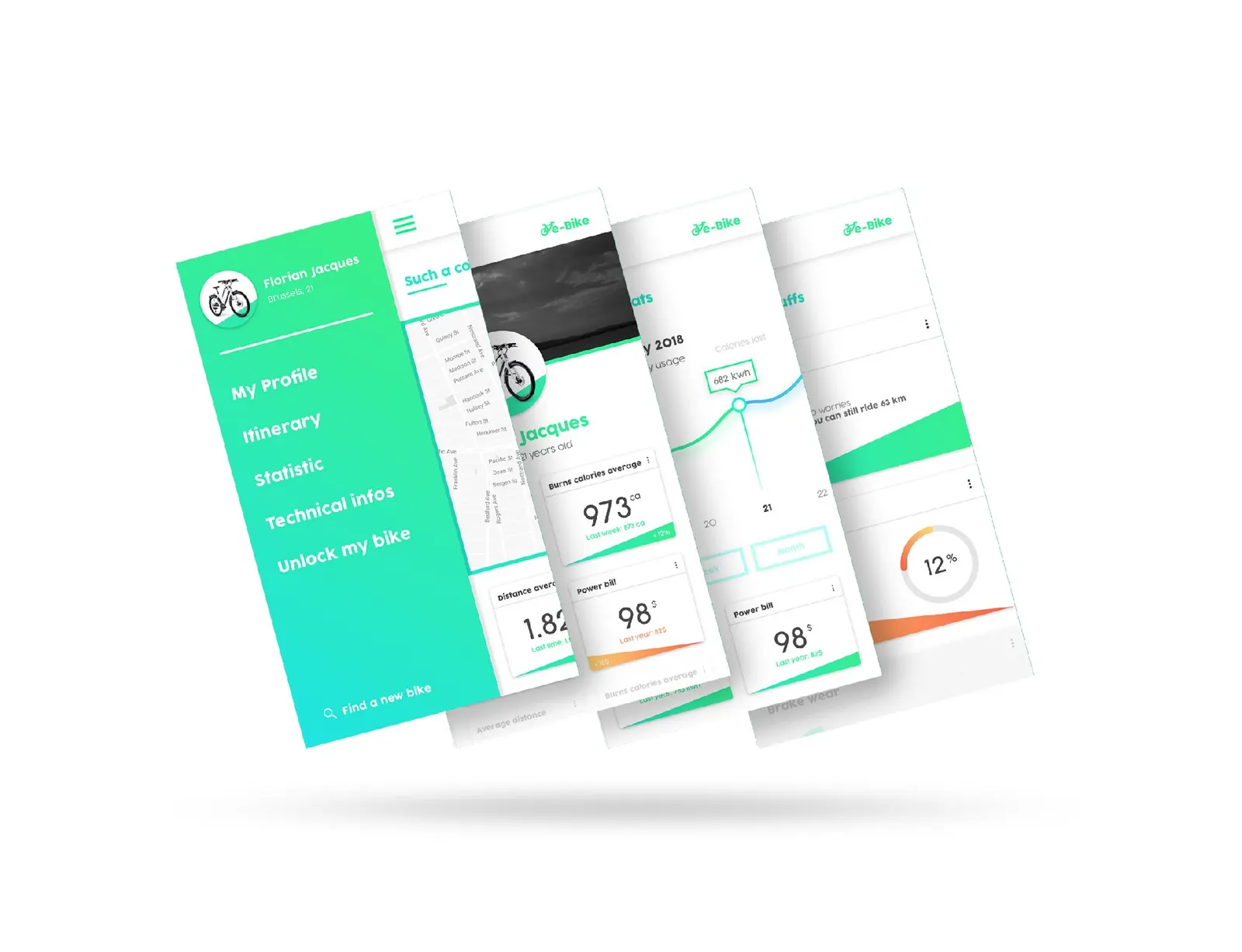 E-shop / E-bike app — visual 5