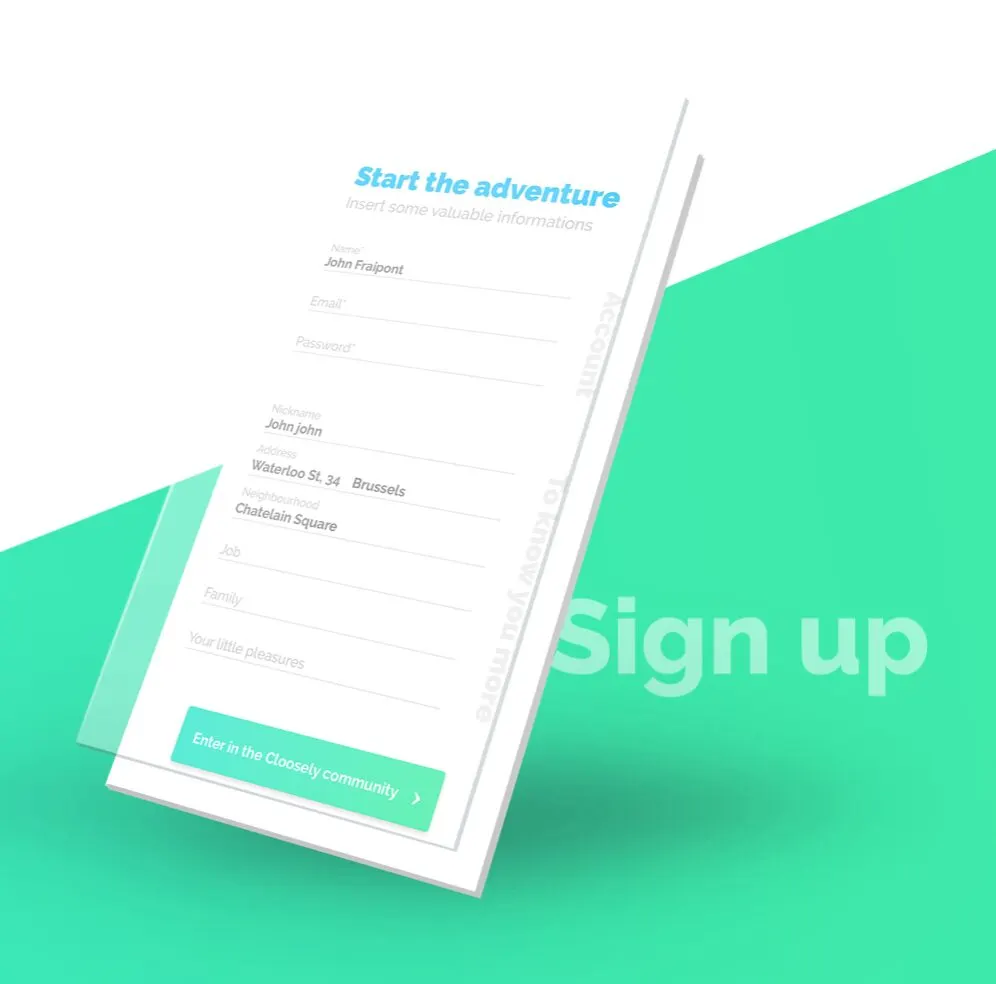 Closely mobile app — visual 4