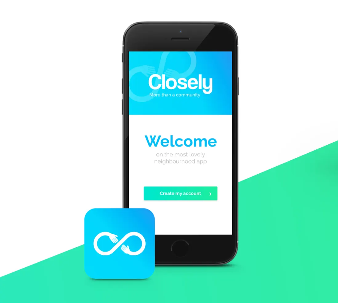 Closely mobile app — visual 3